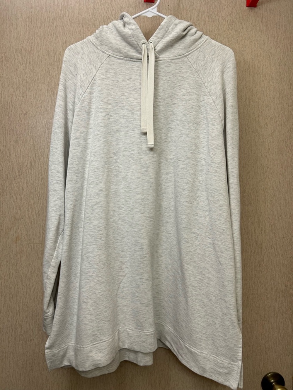 GAP Sweats Oversized Tunic Hoodie - Heather Gray - Size XL